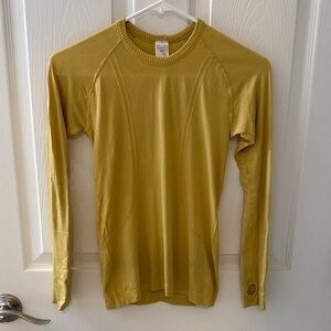 Cavalla brand Mustard Yellow Long Sleeve seamless top